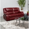 thumbnail image 2 of Camila Upholstered Motion Reclining Loveseat Red, 2 of 12