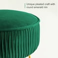 thumbnail image 6 of Dycanpo Green Vanity Stool Vanity Chair with Velvet Upholstered, Metal Legs for Living Room, Adult, 6 of 8