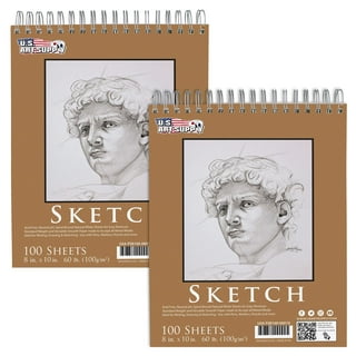 Sketch Book 8.5x11 - Spiral Sketchbook Pack of 2, SuFly 200 Sheets (68  lb/100gsm) Acid Free Sketch Pads for Drawing for Adults Spiral-Bound with