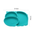thumbnail image 5 of NIBOLOG Strong Suction Kids Plate Food Grade Silicone Animal Shape Baby Divided Bowl for Kitchen, 5 of 8