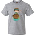 thumbnail image 3 of Inktastic Fishing Boy, Brown Hair, Fisherman, Fishing Rod Youth T-Shirt, 3 of 5