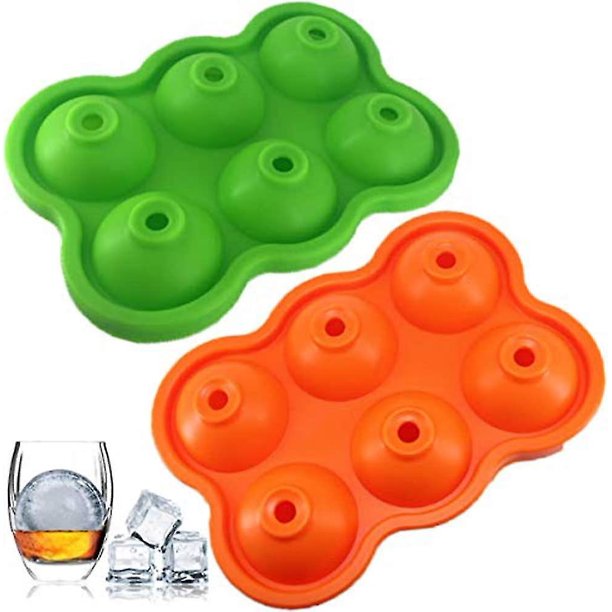 New,suitable Silicone Ice Cube Tray, Large Ice Cube With Lid, Set Of 2 Easy Release Ice Cubes, Ice Cube