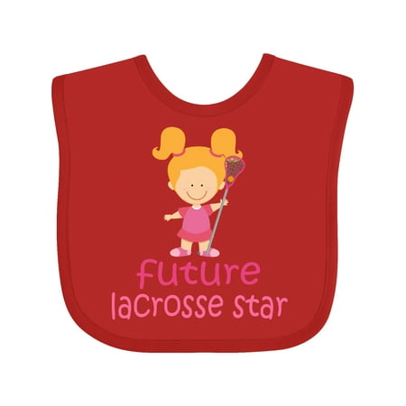 

Inktastic Future Lacrosse Star Girl Gift Baby Girl Bib
