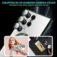thumbnail image 2 of Dteck Clear for Samsung Galaxy S24 Ultra Mag Safe Case with Camera Lens Protector,Strong Magnetic Case for S24 Ultra,Full Protection Plating Anti-Scratch Slim Thin Case Cover,Green, 2 of 6