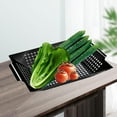 thumbnail image 2 of Outdoor Cooking BBQ Tray Grill Pan Bowl Vegetables Grill Basket Grating Wok for Grill, Gas Grill, Food Not Sticky, 2 of 8