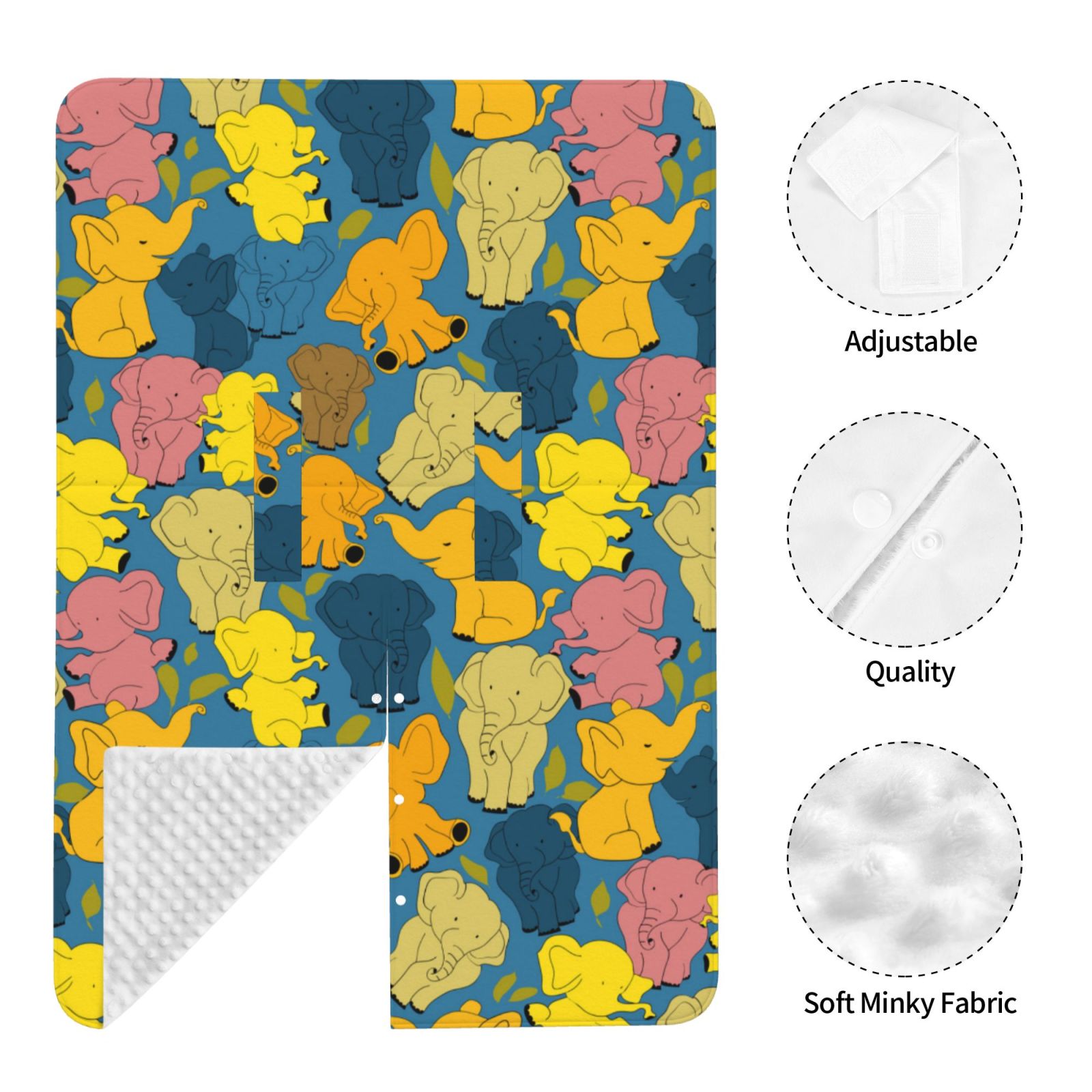 Car Seat Cover Baby - Retro Boho Elephants Breathable Infant Car Seat Cover for Baby Carseat, Lightweight Comfort Baby Essentials Must Haves Newborn Stuff for Girl Boy