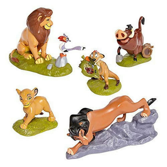 Lion King Disney The Figurine Playset - Simba, Scar, Mufasa, Pumbaa, Zazu & Timon