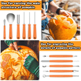 thumbnail image 4 of Ninonly Pumpkin Carving Kit,Professional 17Pcs Stainless Steel Pumpkin Knives Tool with Carrying Bag,for Pumpkin Jack-O-Lanterns, 4 of 6