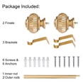 thumbnail image 5 of UTOPIA ALLEY Wall Mounted 3/4 Inch Curtain Rod - Curtain Rods For Windows 86 to 120 Inch, Adjustable Drapery Rods, Gold Curtain Rods, Bedroom Curtain Rods, Tapestry Poles (Gold 86"-120"), 5 of 8