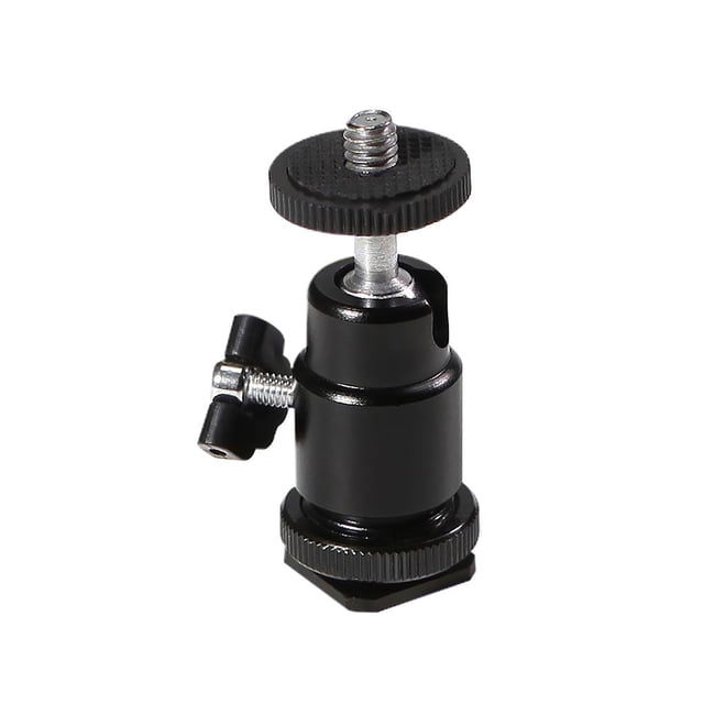 Sidaley Hot Shoe Black 1/4 Adaptador de cámara práctico duradero con mango humanizado Accesorios de cámara y óptica