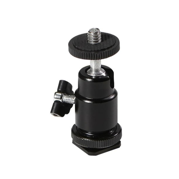 Hot Shoe Black 1/4 Adaptador De Cámara Práctico Duradero Con Mango Humanizado Sweethay EL011508-00