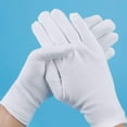 thumbnail image 4 of 10 Pairs Cotton Gloves White Gloves for Dry Hands Cotton Gloves for Eczema Used to Inspect Jewelry Dry Hand moisturizer Daily Work, 4 of 5