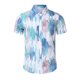 thumbnail image 1 of Camisas Para Hombre Slim Fit Camisa de solapa de solapa suelta de verano para hombre con solapa estampada con tinte de corbata (Blue, L), 1 of 7