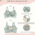thumbnail image 4 of BIMEI Women Mastectomy Bra Breast Prosthesis with Pockets Wirefree Comfort Plus Size Everyday Bra 2451,Peacock Blue,38, 4 of 6