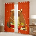 thumbnail image 2 of Manfei Kawaii Capibara Child Blackout Curtains Set of 2 (52x84 Each), Cartoon Japanese Ramen Window Curtains, Cute Anime Animal Curtains and Drapes, Curtains and Drapes Bedroom Decor, 2 of 6