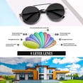 thumbnail image 4 of SUNVOES Men Round Black Sunglasses with Case UV400 Protection Lenses, 4 of 10