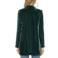 thumbnail image 7 of Baberdicy Womens Blazer Women's Golden Velvet Solid Colour Fashion Casual Top Jacket Womens Blazer Army Green, 7 of 7