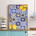thumbnail image 4 of Tapiz de pared grande con estampado de limón mediterráneo, decoración de pared de Buda indio, arte de pared hippie bohemio y brujería, 4 of 5