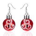 thumbnail image 2 of Pendientes navideños de moda con forma de bola y colgante para la oreja, regalos para familias el día de Navidad, 2 of 5