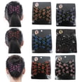 thumbnail image 1 of Visland Multi Claws Elegant Iron Hair Comb Women Flower Beads String Clamp for Daily Wear, 1 of 1