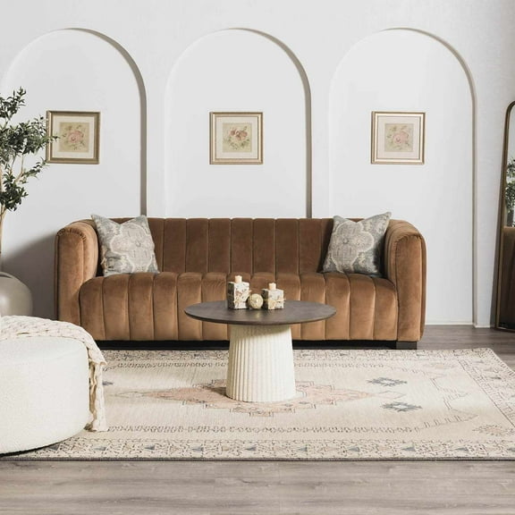 Hauteloom Laketon Boho Hand Tufted Wool Natural Fiber Soft Runner Rug - Traditional Floral Carpet for Hallway, Bedroom - Peach, Dusty Pink, Ivory - 2' x 3'