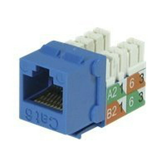 Structure Cable Products CAT6-JACK-WT Cat6 90° Keystone Jack, White