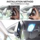 thumbnail image 3 of Muyoka Espejo retrovisor de 12 pulgadas con clip, panorámico, transparente, antideslumbrante, gran angular, para interior de coche, espejo retrovisor universal para coche, reduce los puntos ciegos par Muyoka Hogar, 3 of 7