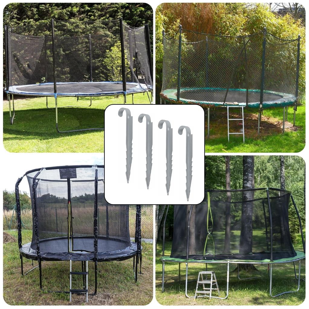 4Pcs Ground Stakes Tent Trampoline Ground Stake Fixing Anchors Easy to Install