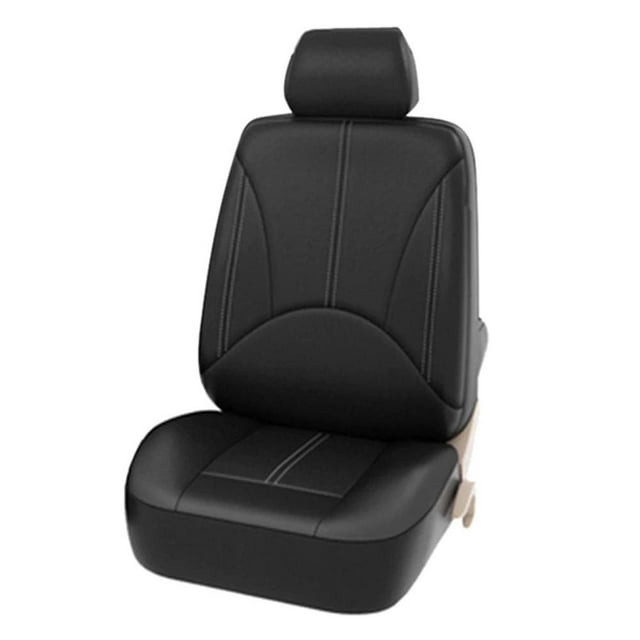 Juego de Fundas Asiento Coche WDOplteas Cuero PU Universal Protector Asiento Automático 2 Uds