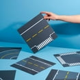thumbnail image 3 of Building Block Road Base Plates Compatible with All Major Brands (Roads 6 Pack), 10" x 10", 2 Straight, 2 Curve, 1 Crossroads, and 1 T-Junction Street Plate, 3 of 10