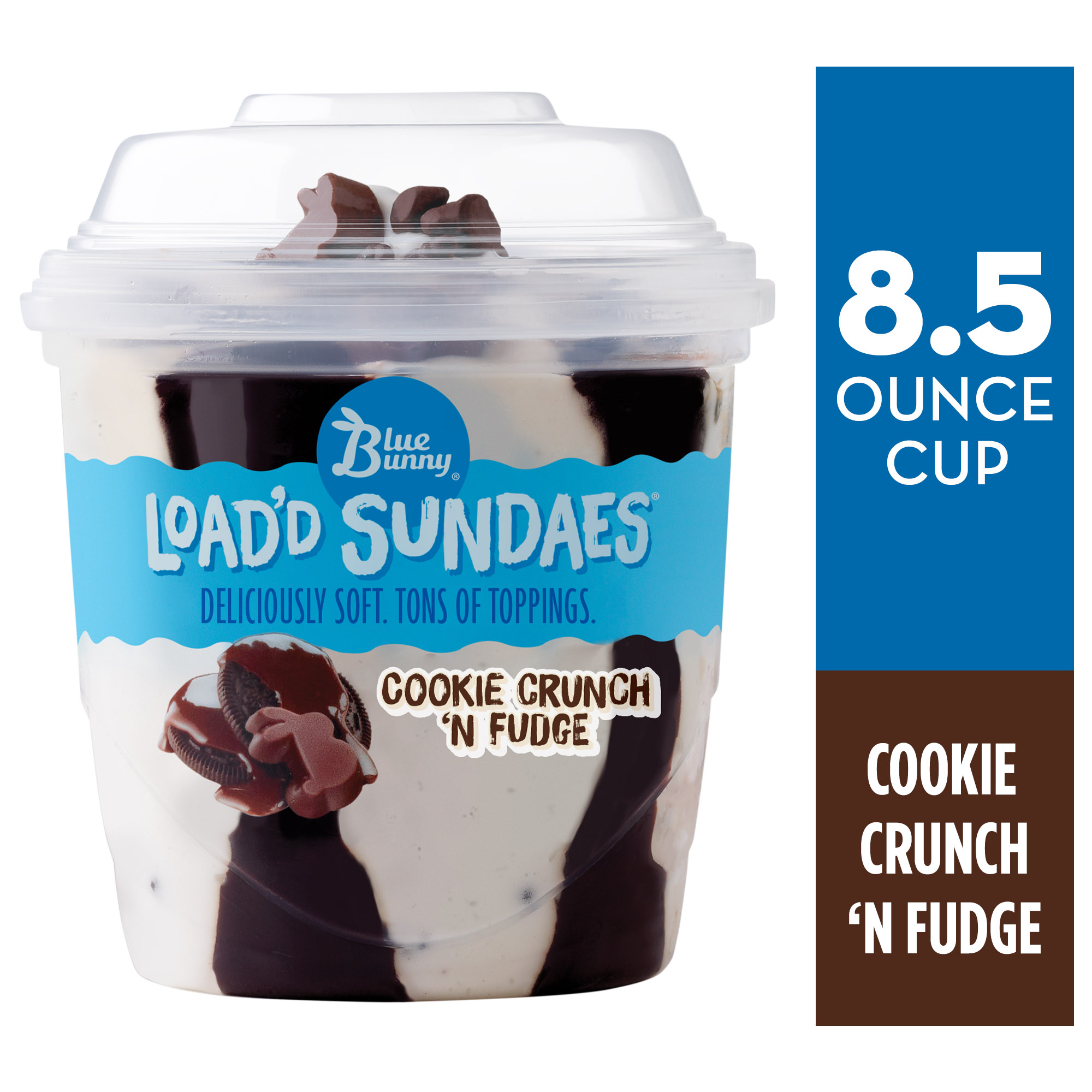 Blue Bunny Load'd Sundaes Cookie Crunch 'n Fudge Cup