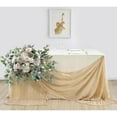 thumbnail image 7 of Holzlrgus Cheesecloth Table Runner 35 x 118 Inches Gauze Table Runner 10Ft Boho Rustic Decorations for Wedding Decor Reception Bridal Shower Holiday Party, Beige, 7 of 7