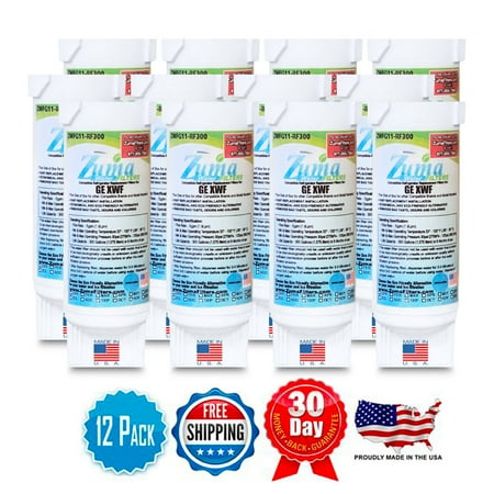 

Zuma Filters™ Brand Refrigerator Water and Ice Filter compatible with GE® GDE25 (12 Pack) ZWFG11-RF300
