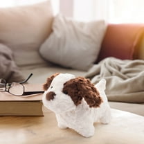 Musatteng Plush Huggable Dog Toy - Non-Toxic Stuffed Animal with 5 Sensory Textures, Machine-Washable Companion for Emotional Support Ages 1