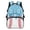 Blue Ice Cream Drip Baseball Bow, variant on Yspwyqan School Backpack for Kids, 17 Inch Lightweight Large Capacity with Front Pockets, Double Zipper Ice Cream Drip Baseball Bow Bookbag for Elementary Middle High School