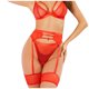 thumbnail image 1 of Chaleco de encaje de moda para mujer Malla hueca Transparente Push Up Ropa interior sexy Lencería Fridja  nalpqowj10659, 1 of 8