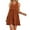 Caramel, variant on Babydoll Dress Women Summer Dress Mini Sundress Loose Pleated Dress Female