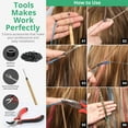 thumbnail image 4 of Herbiar Hair Tinsel Kit 12 Colors 47inch 2400 Strands Silver Extensions Women Girls Heat Resistant, 4 of 9