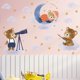 thumbnail image 3 of Un juego de pegatinas de pared, Cubs Moon Stars, decoración de pared para sala de estar, oficina, dormitorio, cocina, pegatinas extraíbles JAMW Sencillez, 3 of 5
