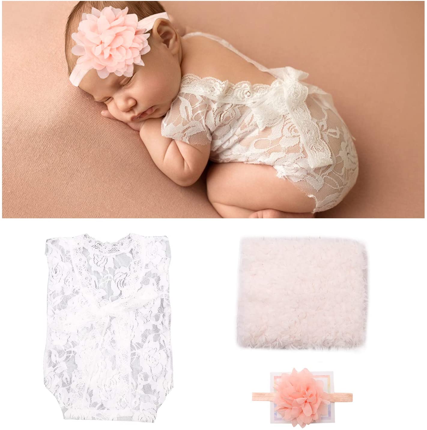 newborn lace romper