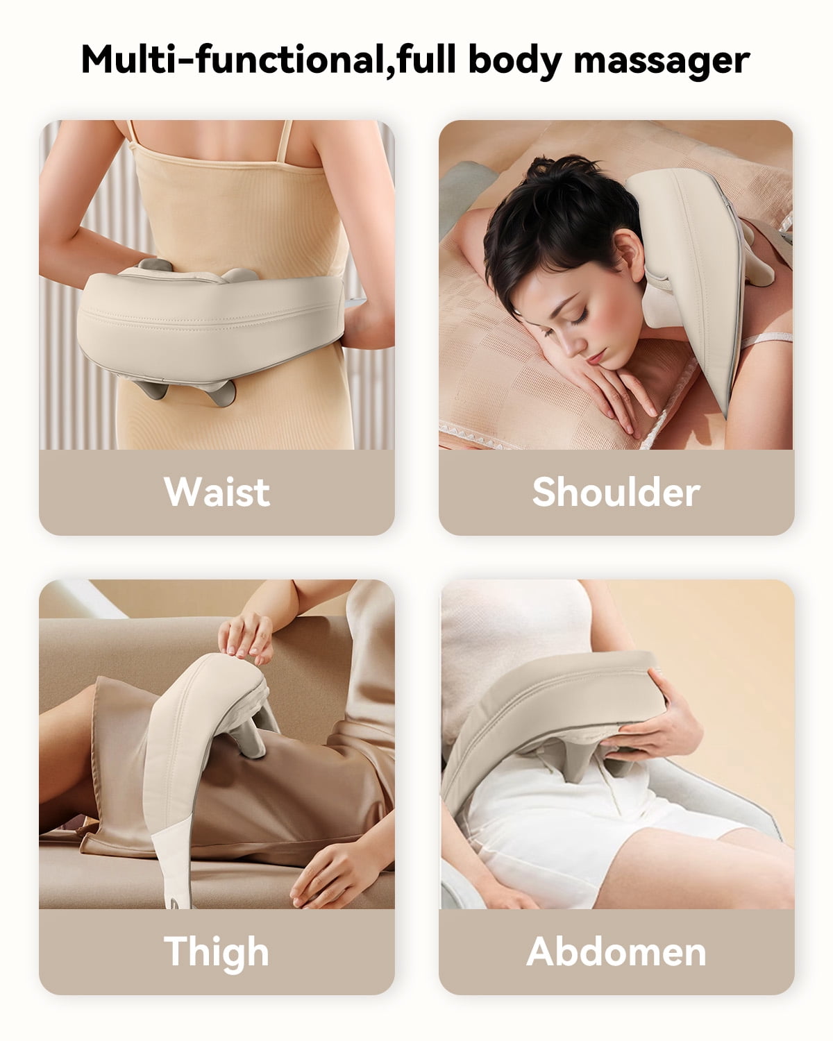 Shiatsu Neck Massager, Snailax Shoulder Neck Massager with Heat for Pain Relief Deep Tissue, Gifts