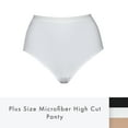 thumbnail image 2 of Elita Woman's Plus Size Microfiber High Cut Panty, 2 of 5