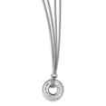 thumbnail image 1 of 925 Sterling Silver 2 Strand Circle Collier Pendentif Breloque Forme Géométrique, 1 of 6