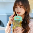 thumbnail image 5 of Water Bottle,1pcs Cute Camera Water Cup Personality Creative With Straw Diagonally Across Watercup Outdoor Camera Straw Plastic Cup Strap Juice Cup Leakproof Student Water Cup, 5 of 5