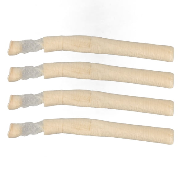 Qukaim Lot de 4 tubes de collagène comestible pour saucisses - 24 mm de diamètre - Pour jambon et hot-dog