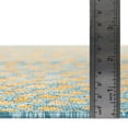 thumbnail image 4 of Rugs.com Jill Zarin Outdoor Collection Rug – 5' 3 x 8' Yellow And Aqua Flatweave Rug Perfect For Bedrooms, Dining Rooms, Living Rooms, 4 of 9