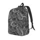 thumbnail image 1 of Disketp Snake print Canvas Backpack Lightweight Travel Daypack Student Rucksack Laptop Backpack-Small, 1 of 5
