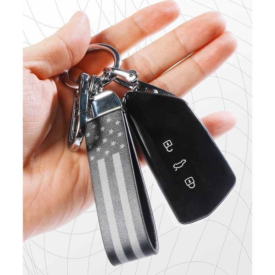 Key Chain, Accessories Flag Key Chains With Anti-Lost D-Ring, Cool Keychains, Fi