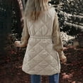 thumbnail image 7 of Htigea Women's Puffer Vest Stylish Zip Up Stand Collar Sleeveless Jacket Fall Coats Winter Casual Outerwear with Pockets Beige S, 7 of 7