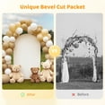 thumbnail image 4 of 3 PCS Spandex Arch Backdrop Covers, White Wedding Arch Cover Set, Elastic 4FT 5FT 6FT Balloon Arch Covers for Metal Backdrop Stands, Arch Backdrop Stretchy Covers for Wedding Banquet Party Decor, 4 of 7